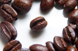 a-coffee-bean-surrounded-by-coffee-beans